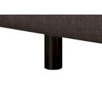 Canapé gris anthracite, style moderne du milieu du siècle, dossier capitonné, 2-3 places