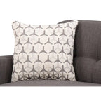 Canapé gris anthracite, style moderne du milieu du siècle, dossier capitonné, 2-3 places