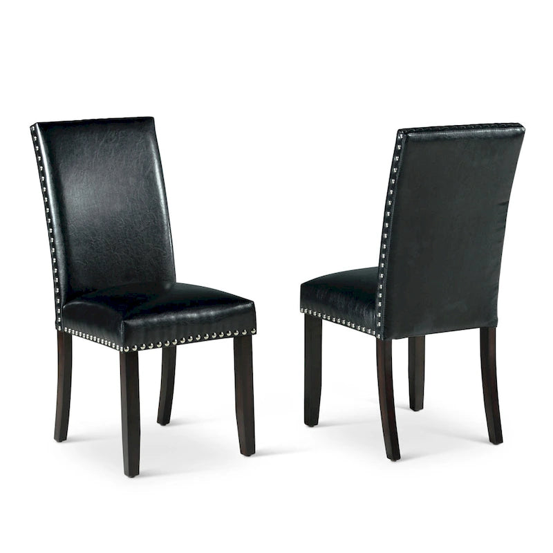 Ensemble de salle à manger en ébène noir et marbre blanc, 4 à 6 places