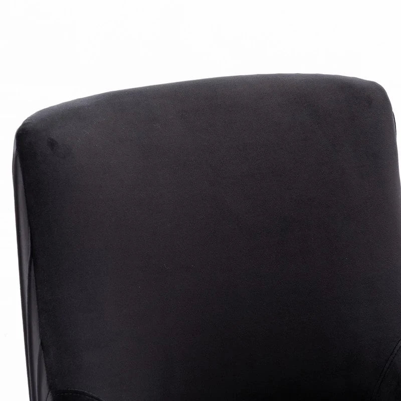 Lot de 2 chaises de salle à manger en tissu capitonné beige/gris/noir/orange avec poignée arrière