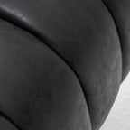 Fauteuil pivotant cylindrique de style Mid-Century (Lot de 2) – Abricot foncé / Noir / Marron / Moutarde