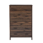 Commode à 5 tiroirs | Fini aspect bois | Chêne gris Sonoma / Noyer / Chêne Sonoma / Marron moyen | Individuel