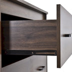 Commode à 5 tiroirs | Fini aspect bois | Chêne gris Sonoma / Noyer / Chêne Sonoma / Marron moyen | Individuel