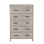 Commode à 5 tiroirs | Fini aspect bois | Chêne gris Sonoma / Noyer / Chêne Sonoma / Marron moyen | Individuel