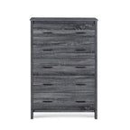 Commode à 5 tiroirs | Fini aspect bois | Chêne gris Sonoma / Noyer / Chêne Sonoma / Marron moyen | Individuel