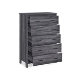 Commode à 5 tiroirs | Fini aspect bois | Chêne gris Sonoma / Noyer / Chêne Sonoma / Marron moyen | Individuel