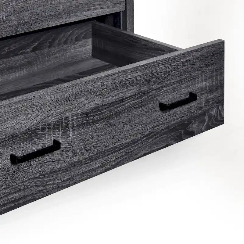 Commode à 5 tiroirs | Fini aspect bois | Chêne gris Sonoma / Noyer / Chêne Sonoma / Marron moyen | Individuel
