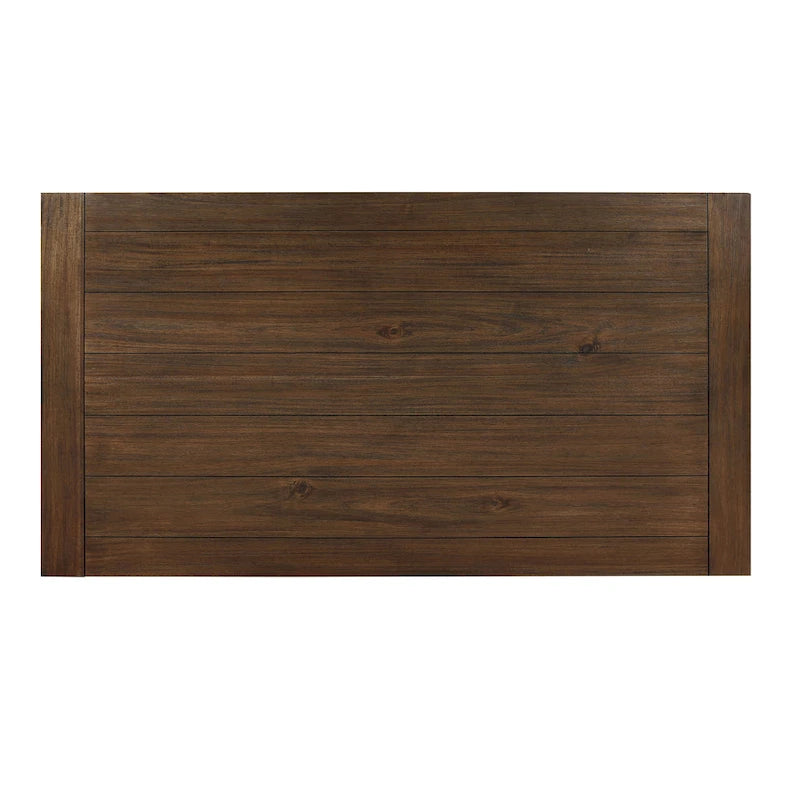 Table basse en bois bicolore ivoire et moka avec roulettes