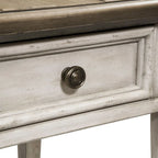Table d'appoint à 1 tiroir blanc antique Heartland