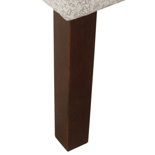 Fauteuil d'appoint Porch & Den Lyric avec accoudoirs arrondis crème/gris à motif pochoir vintage