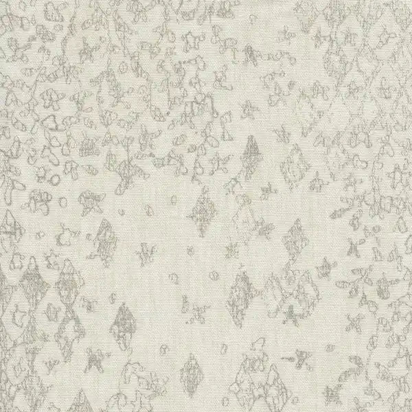 Fauteuil d'appoint Porch & Den Lyric avec accoudoirs arrondis crème/gris à motif pochoir vintage