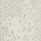Fauteuil d'appoint Porch & Den Lyric avec accoudoirs arrondis crème/gris à motif pochoir vintage