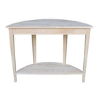 Console demi-lune moderne non finie