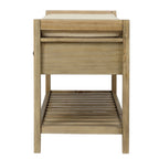 Banc de rangement d'entrée avec coussin et tiroirs - 39L x 14W x 19.8H