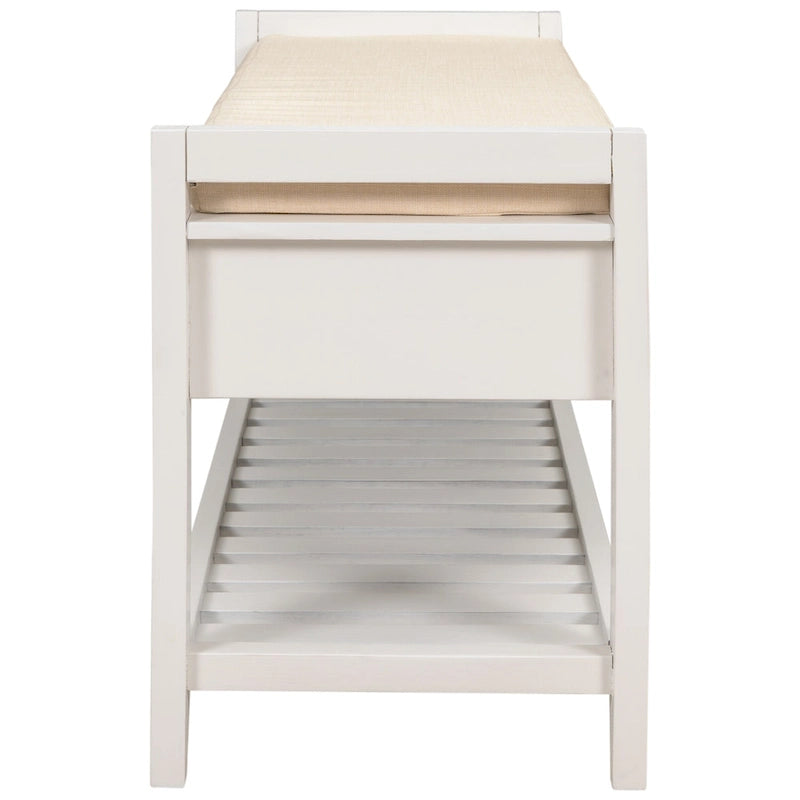 Banc de rangement d'entrée avec coussin et tiroirs - 39L x 14W x 19.8H