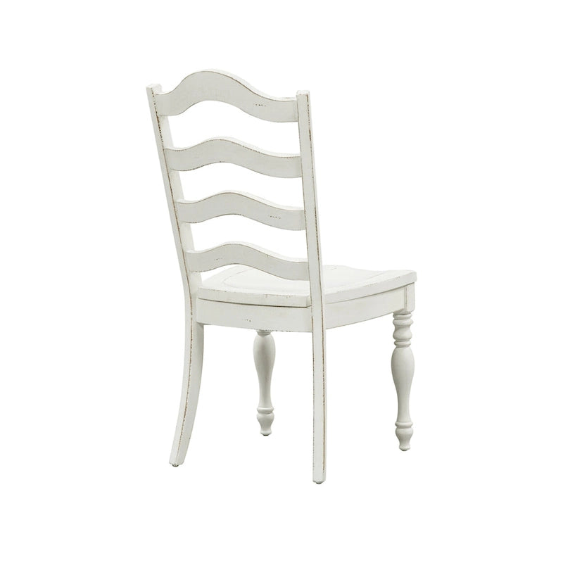 Ensemble de 5 pièces en chêne cérusé Magnolia Manor avec rallonges escamotables