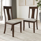 Chaises de salle à manger en bois de style vintage CraftPorch (Lot de 2) - S.O.