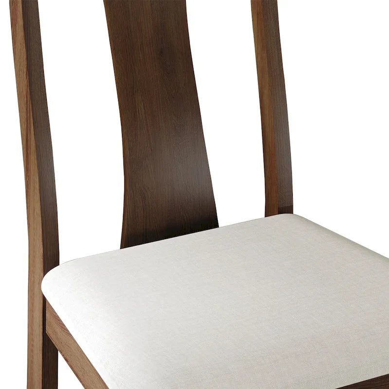 Chaises de salle à manger en bois de style vintage CraftPorch (Lot de 2) - S.O.