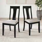 Chaises de salle à manger en bois de style vintage CraftPorch (Lot de 2) - S.O.