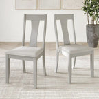 Chaises de salle à manger en bois de style vintage CraftPorch (Lot de 2) - S.O.