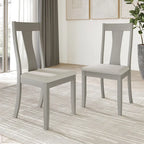 Chaises de salle à manger en bois de style vintage CraftPorch (Lot de 2) - S.O.