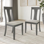Chaises de salle à manger en bois de style vintage CraftPorch (Lot de 2) - S.O.