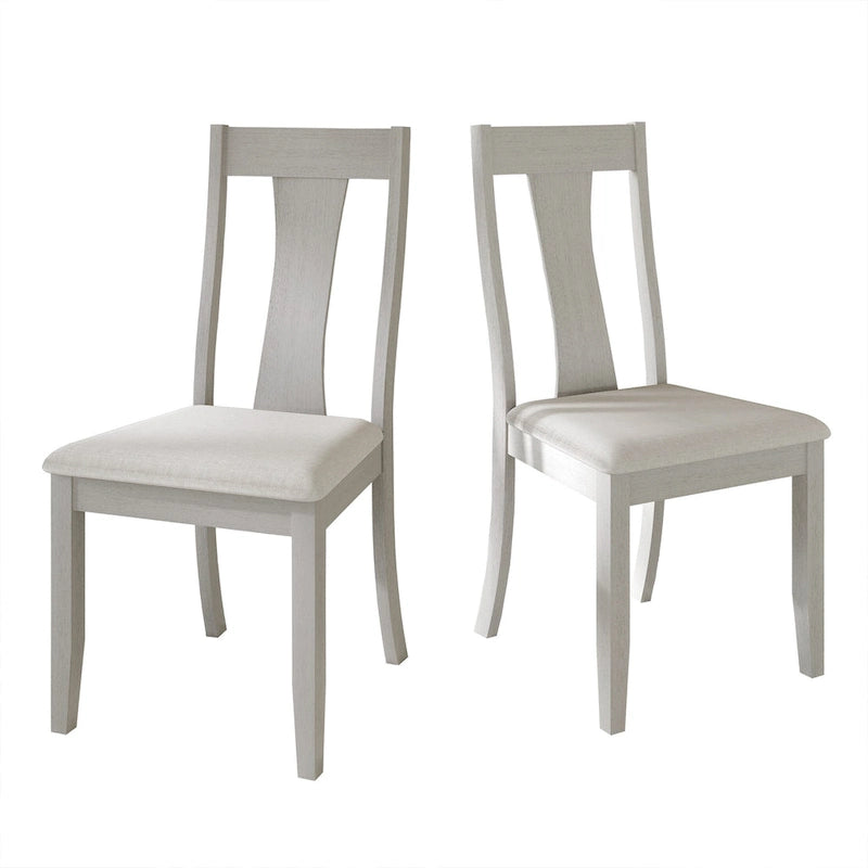 Chaises de salle à manger en bois de style vintage CraftPorch (Lot de 2) - S.O.