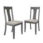 Chaises de salle à manger en bois de style vintage CraftPorch (Lot de 2) - S.O.