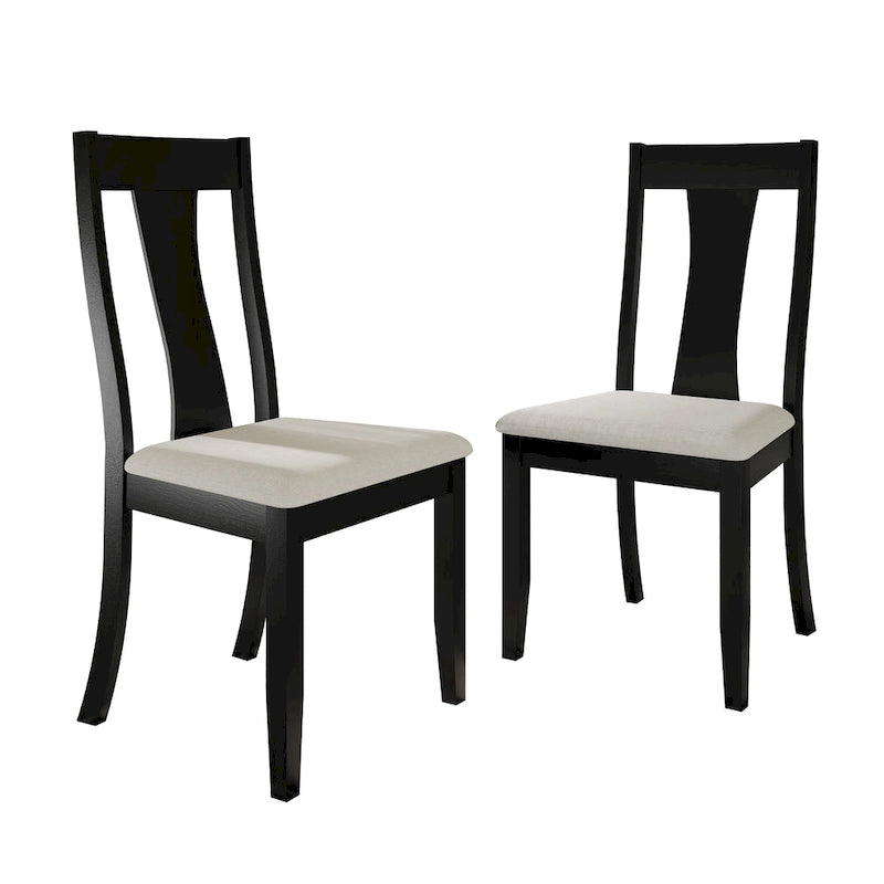 Chaises de salle à manger en bois de style vintage CraftPorch (Lot de 2) - S.O.