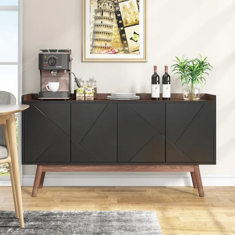 Table de buffet avec armoire de rangement pour cuisine