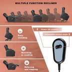 Fauteuil inclinable releveur électrique Homall en similicuir avec fonction massage