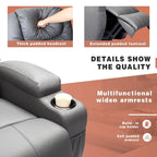 Fauteuil inclinable releveur électrique Homall en similicuir avec fonction massage