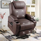 Fauteuil inclinable releveur électrique Homall en similicuir avec fonction massage