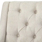 Causeuse capitonnée de style Mid-Century – Perle / Bleu / Lin / Vert émeraude / Gris, 2 places