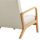 Fauteuil d'appoint rembourré Mid-Century Modern avec oreiller