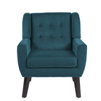 Fauteuils d'appoint capitonnés en velours, lot de 2