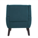 Fauteuils d'appoint capitonnés en velours, lot de 2