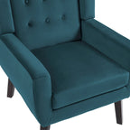 Fauteuils d'appoint capitonnés en velours, lot de 2