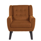 Fauteuils d'appoint capitonnés en velours, lot de 2