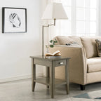 Leick Home Laurent One Drawer Swing Arm Lamp Side Table