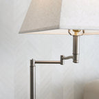 Table d'appoint Leick Home Laurent avec lampe pivotante et tiroir