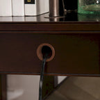 Table d'appoint Leick Home Laurent avec lampe pivotante et tiroir