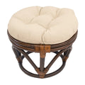 Repose-pieds Bali de 18 pouces avec coussin en sergé
