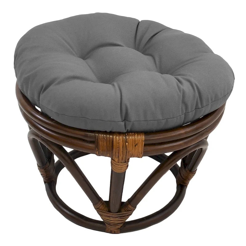 Repose-pieds Bali de 18 pouces avec coussin en sergé