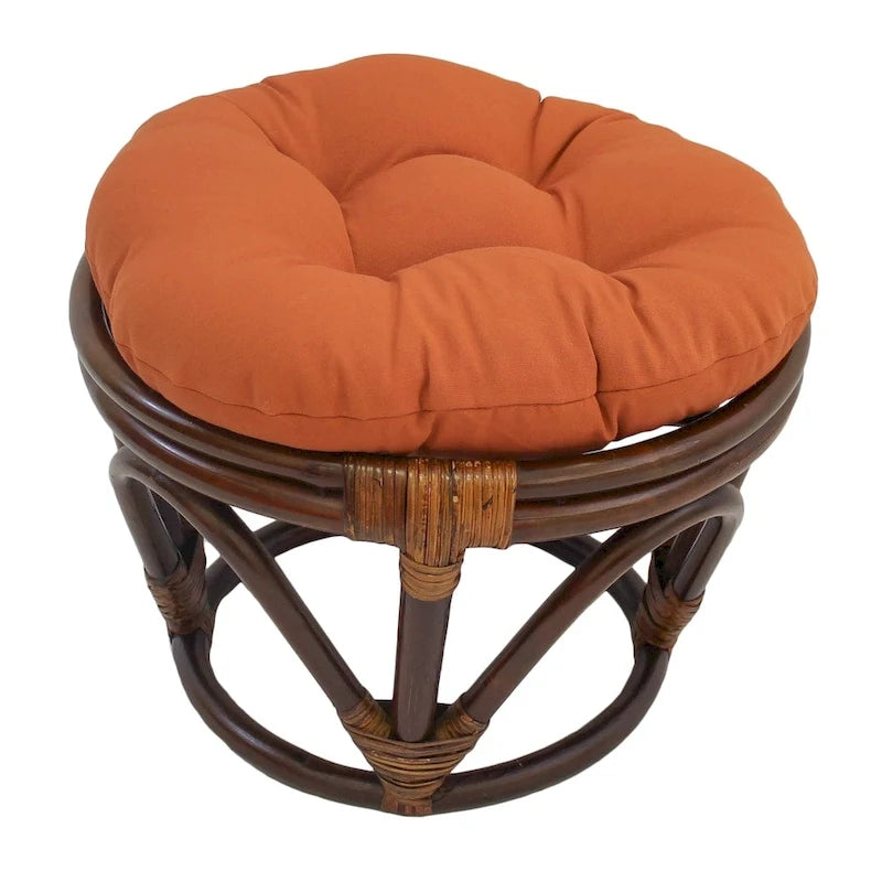 Repose-pieds Bali de 18 pouces avec coussin en sergé