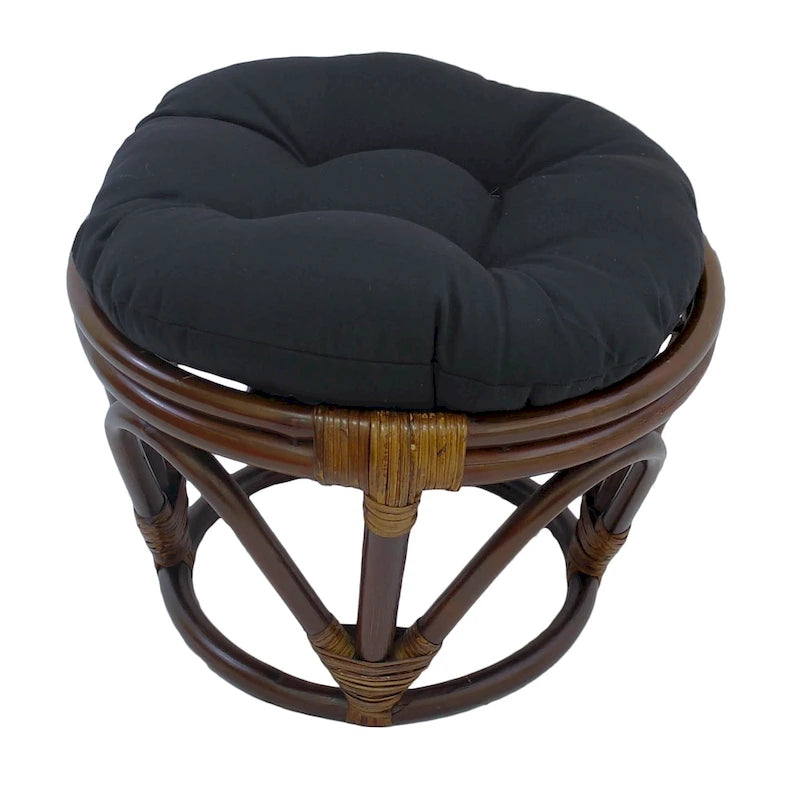 Repose-pieds Bali de 18 pouces avec coussin en sergé