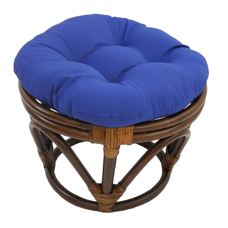 Repose-pieds Bali de 18 pouces avec coussin en sergé