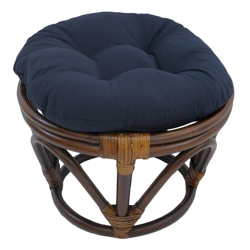 Repose-pieds Bali de 18 pouces avec coussin en sergé