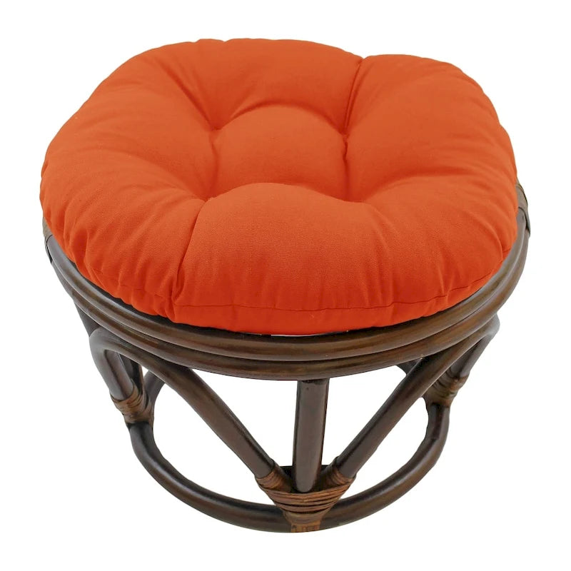 Repose-pieds Bali de 18 pouces avec coussin en sergé