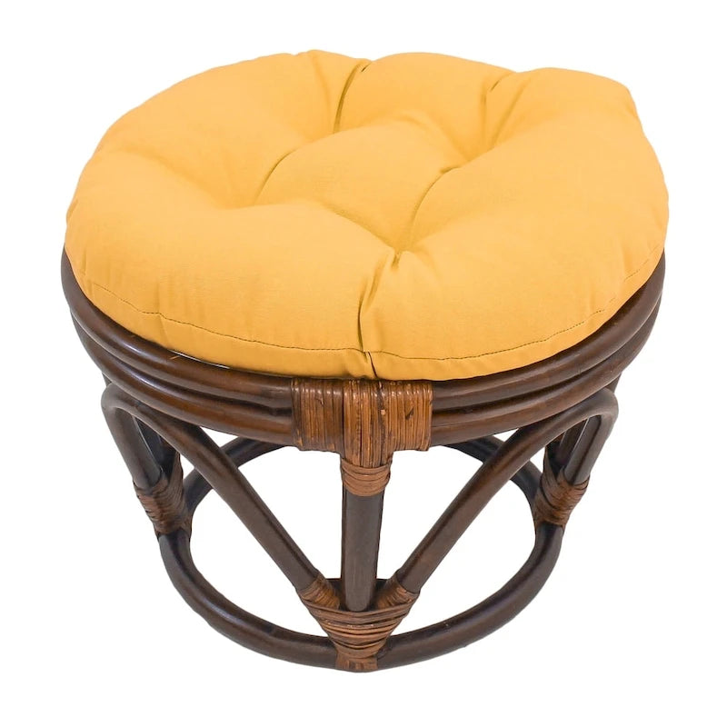 Repose-pieds Bali de 18 pouces avec coussin en sergé